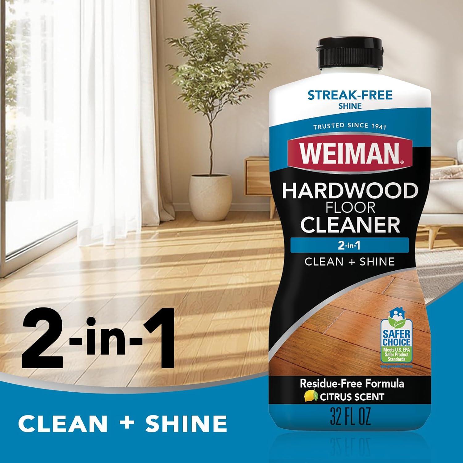 image:imageWeiman Hardwood Floor Cleaner 128 Ounce Refill Finished Engineered Hardwood Floors32 Fl Oz Pack of 1
