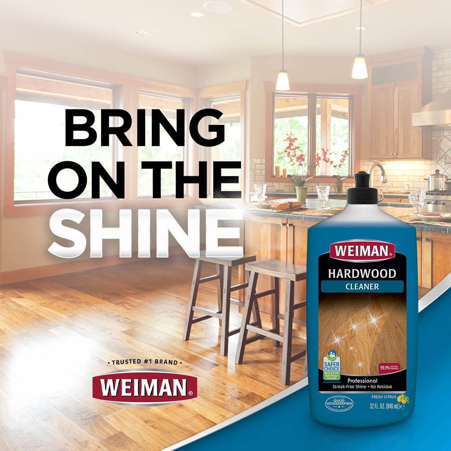 image:imageWeiman Hardwood Floor Cleaner 128 Ounce Refill Finished Engineered Hardwood Floors32 Fl Oz Pack of 2
