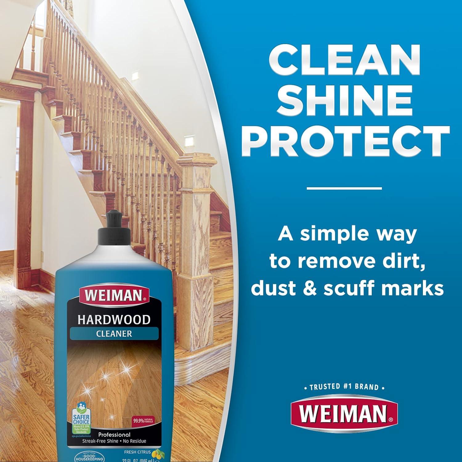 image:imageWeiman Hardwood Floor Cleaner 128 Ounce Refill Finished Engineered Hardwood Floors32 Fl Oz Pack of 2