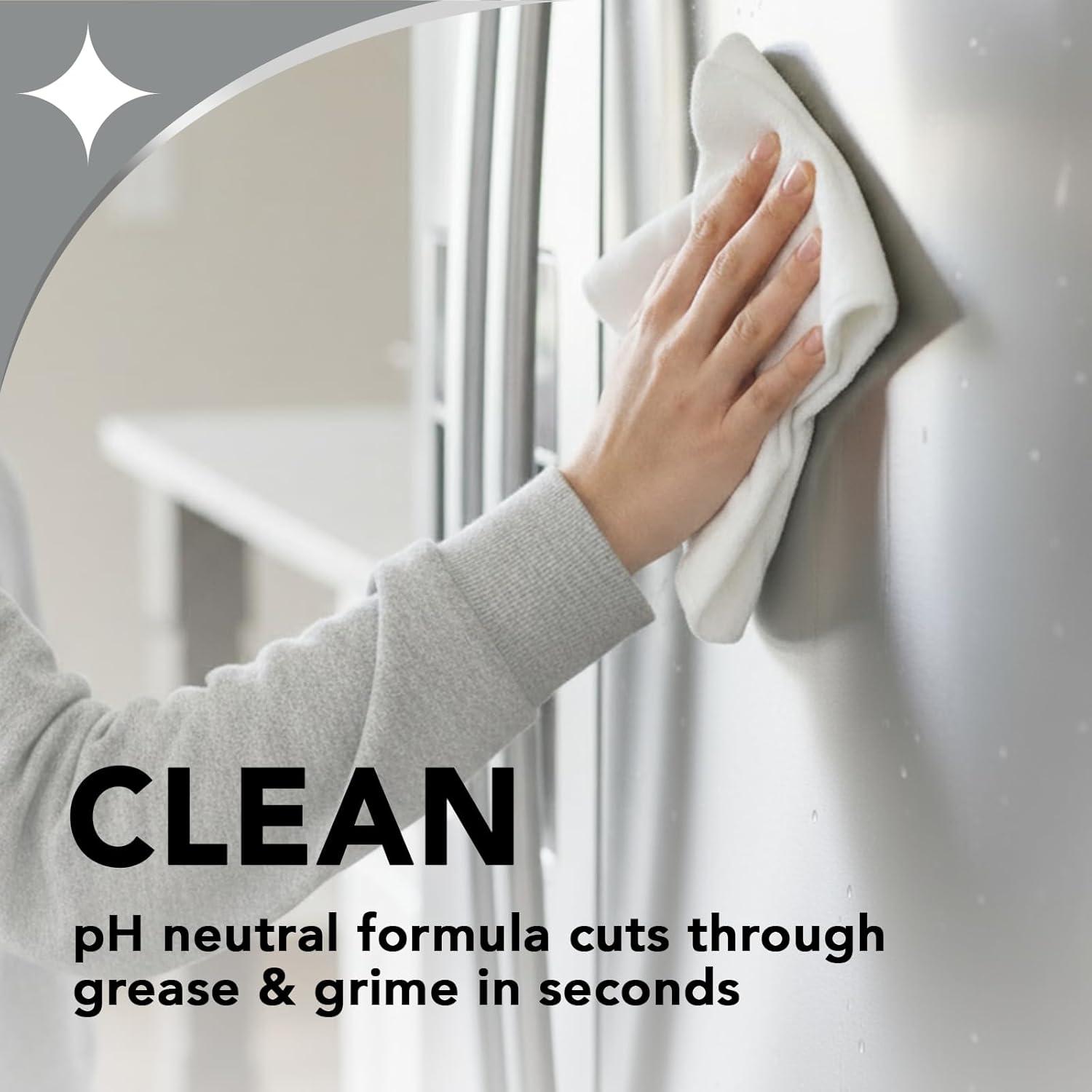 image:imageWeiman Stainless Steel Cleaner amp Polish 2 Pack Aerosol Anti Fingerprint Spray Stainless Steel Cloth Water Spots amp Grease No Streaks or Residue Safe for Metal Polish Chrome Appliances amp Sinks34 Ounce Pack of 1