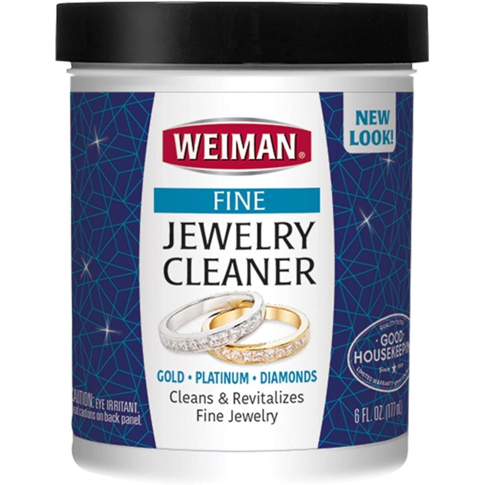 image:imageWeiman Fine Jewelry Cleaner Liquid with Cleaning Brush Restores Shine amp Brilliance to Gold Platinum Precious Gemstones amp Diamond Jewelry 6 Oz6 Fl Oz Pack of 1