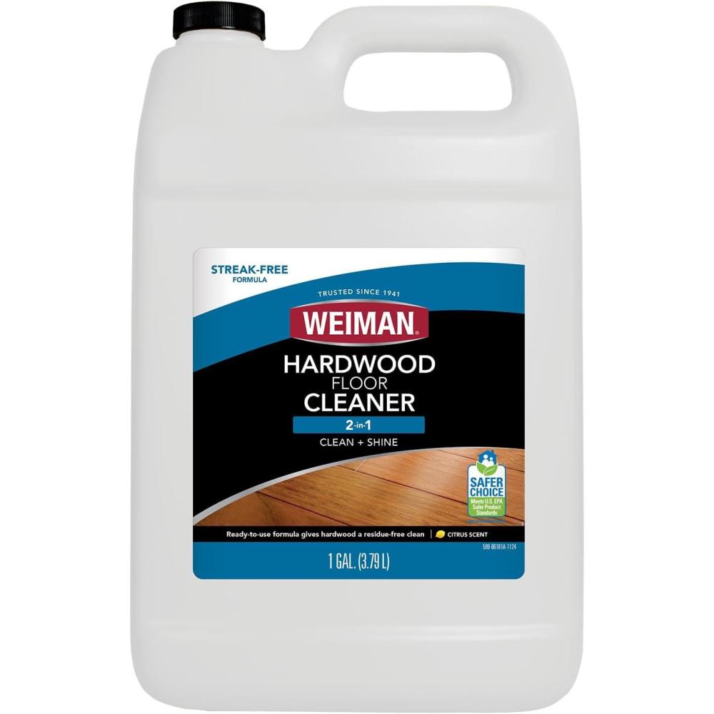 image:imageWeiman Hardwood Floor Cleaner 128 Ounce Refill Finished Engineered Hardwood Floors128 Fl Oz Pack of 1