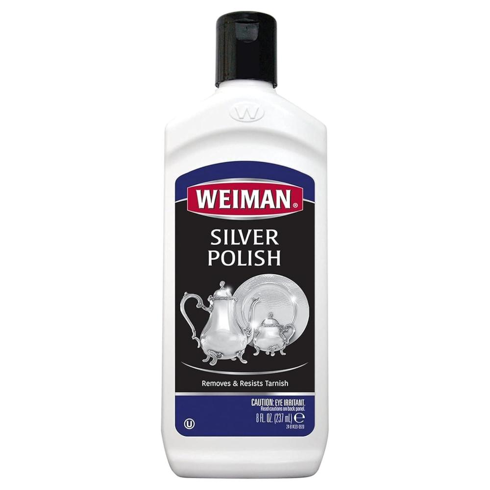 image:imageWeiman Silver Cream Cleaner 3in1 AntiTarnish Technology Safely Clean Polish Shine amp Restore Removes amp Prevent Tarnish 8 Oz with Jewelry Polishing Cloth8 Fl Oz Pack of 1