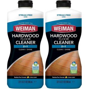 Weiman Hardwood Floor Cleaner – 128 Ounce Refill – Finished Engineered Hardwood Floors(32 Fl Oz (Pack of 2))