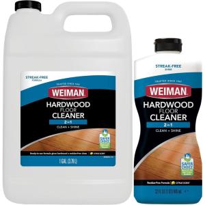 Weiman Hardwood Floor Cleaner Gallon and Refillable Squeeze Bottle – Finished Wood Surfaces(160 Fl Oz (Pack of 1))