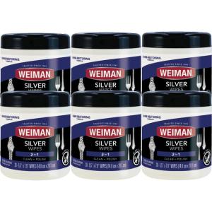 Weiman Jewelry Polish Cleaner, Tarnish Remover Wipes – 40 Count – Use on Silver Jewelry Antique Silver Gold Brass Copper and Aluminum(120 Count)
