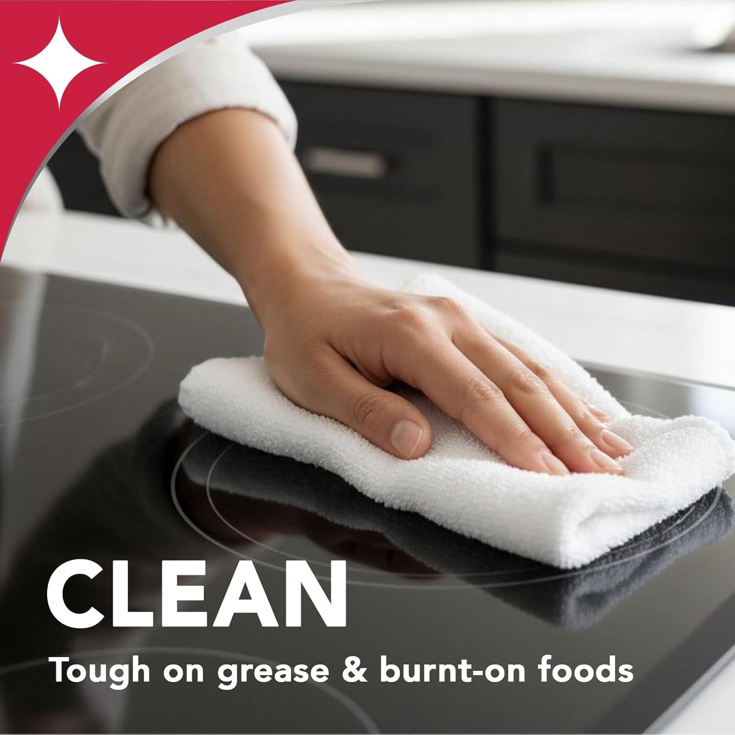 image:imageWeiman Ceramic and Glass Cooktop Cleaner Heavy Duty Cleaner and Polish 10 Ounce Bottle and 3 Scrubbing Pads