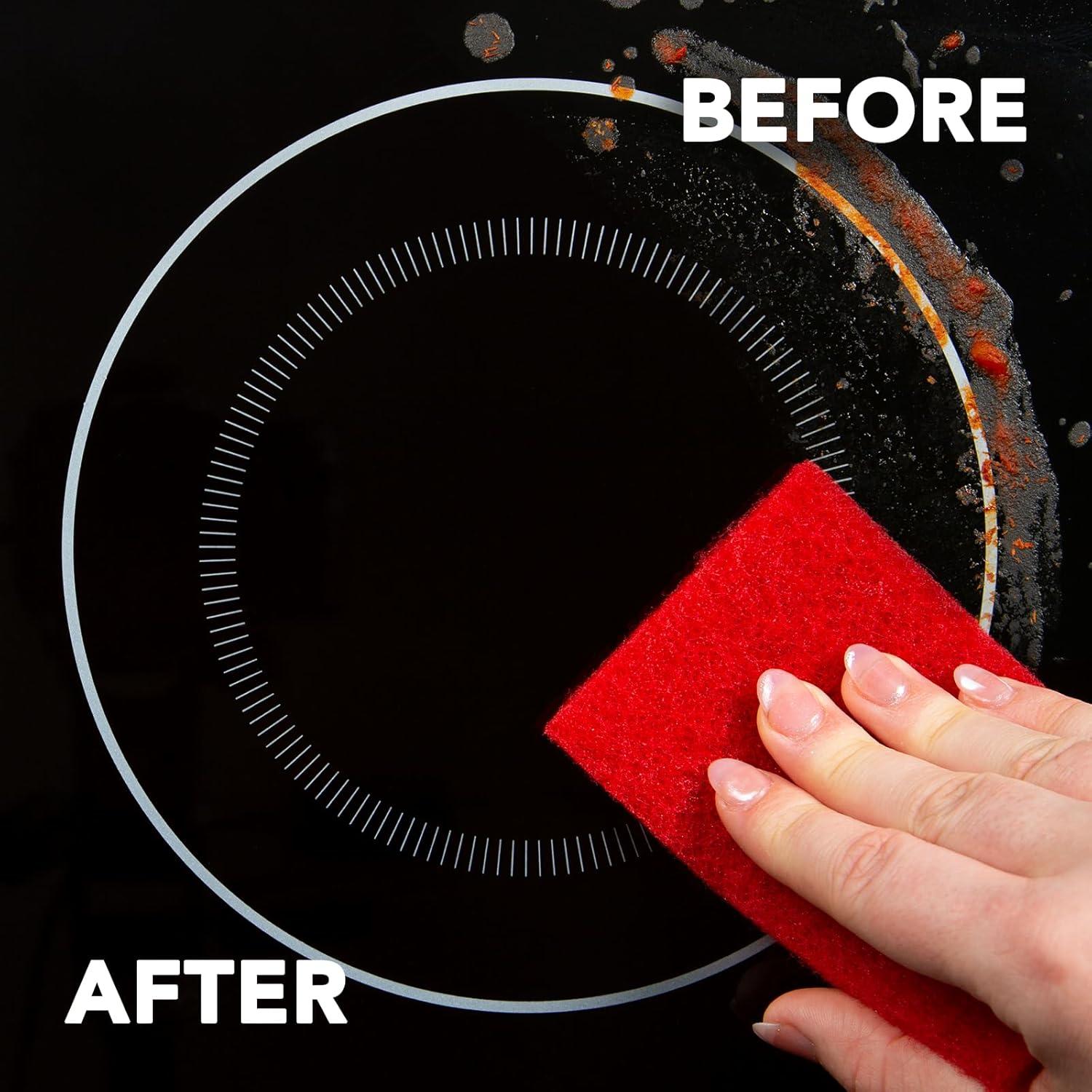 image:imageWeiman Cook Top Scrubbing Pads 3 Count 2 Pack Cuts Through the Toughest Stains Scrubbing Pads Carefully Wipe Away Residue