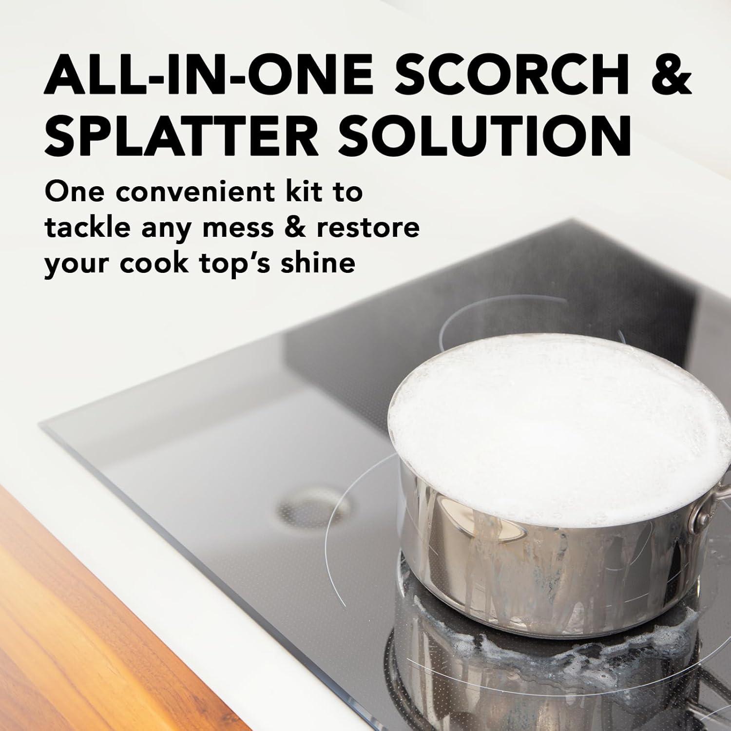 image:imageWeiman Glass amp Ceramic Cooktop Stove Top amp Oven Cleaner Kit Kitchen Cleaner Cream 3 Scrubbing Pads amp Scraper for BurntOn Food amp Grease Clean Shine Safe for Induction Electric amp Gas CooktopsCleaner Kit