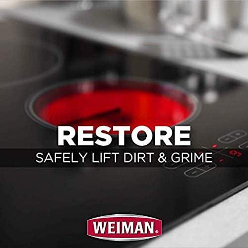 image:imageWeiman NonAbrasive No Scratch Induction Glass Ceramic Stove Cooktop Heavy Duty Cleaner and Polish 20 Ounce12 Fl Oz Pack of 6