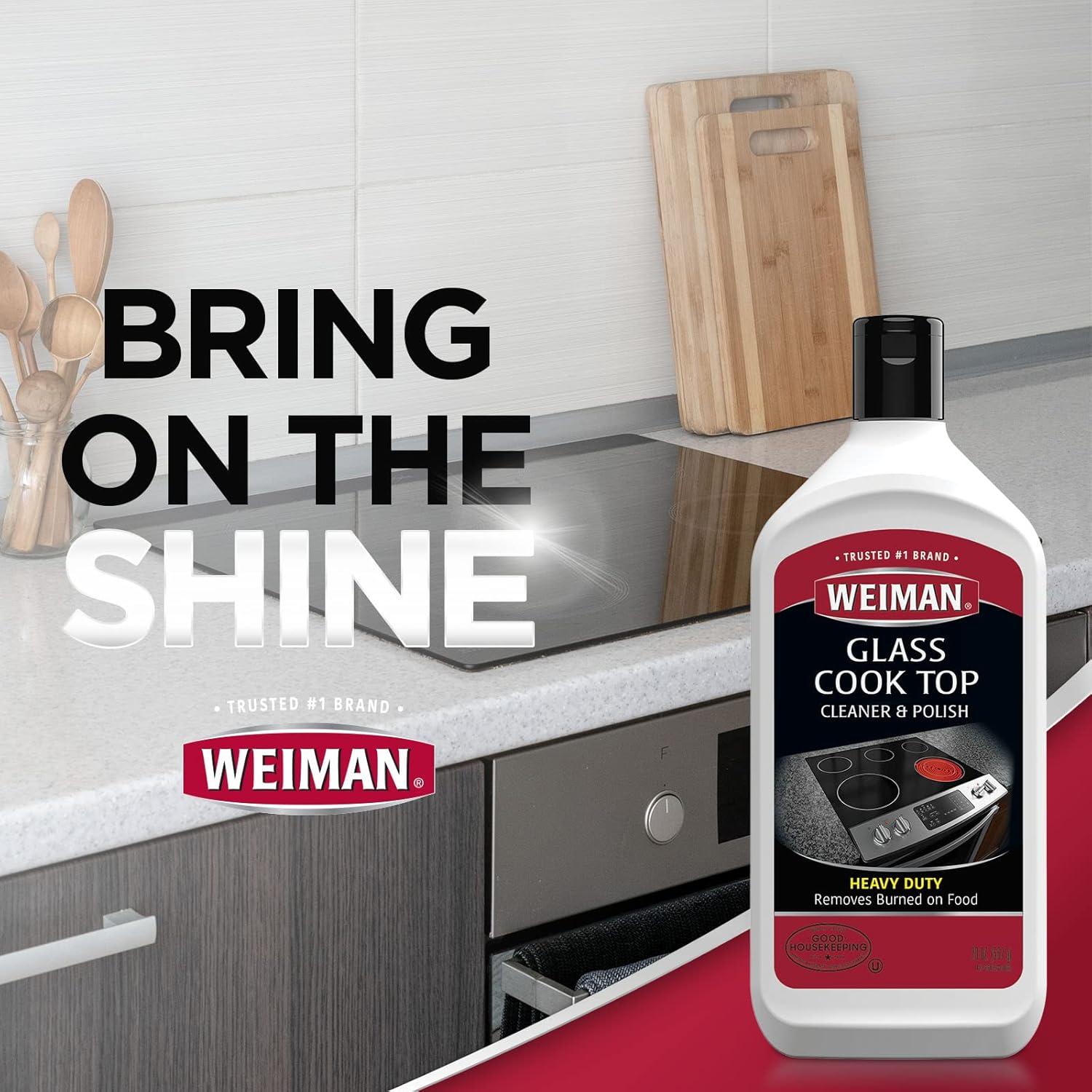 image:imageWeiman NonAbrasive No Scratch Induction Glass Ceramic Stove Cooktop Heavy Duty Cleaner and Polish 20 Ounce20 Ounce Pack of 1