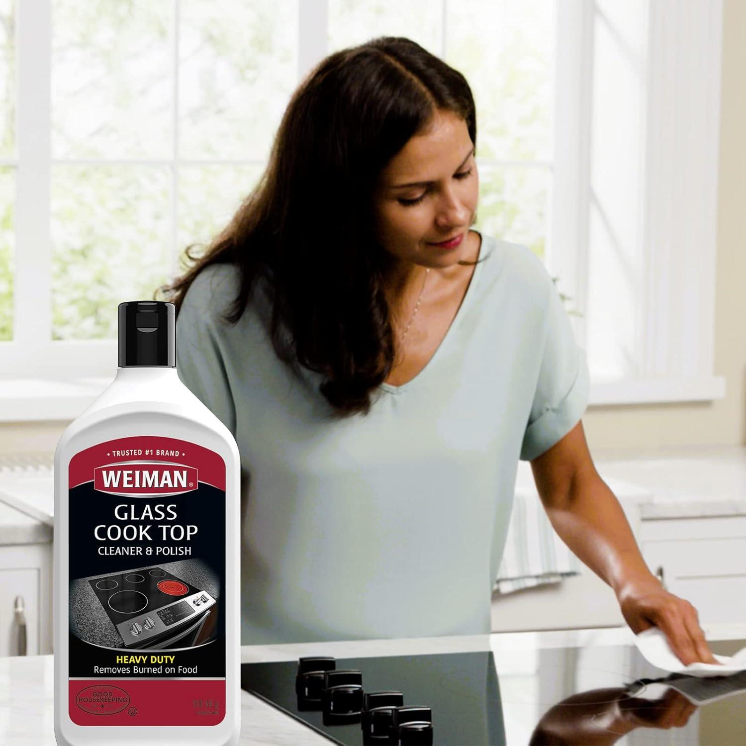 image:imageWeiman NonAbrasive No Scratch Induction Glass Ceramic Stove Cooktop Heavy Duty Cleaner and Polish 20 Ounce20 Ounce Pack of 1