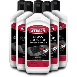 Weiman Non-Abrasive, No Scratch Induction Glass Ceramic Stove Cooktop Heavy Duty Cleaner and Polish, 20 Ounce(10 Fl Oz (Pack of 6))