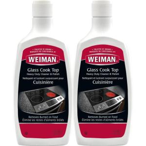 Weiman Non-Abrasive, No Scratch Induction Glass Ceramic Stove Cooktop Heavy Duty Cleaner and Polish, 20 Ounce(20 Ounce (Pack of 2))