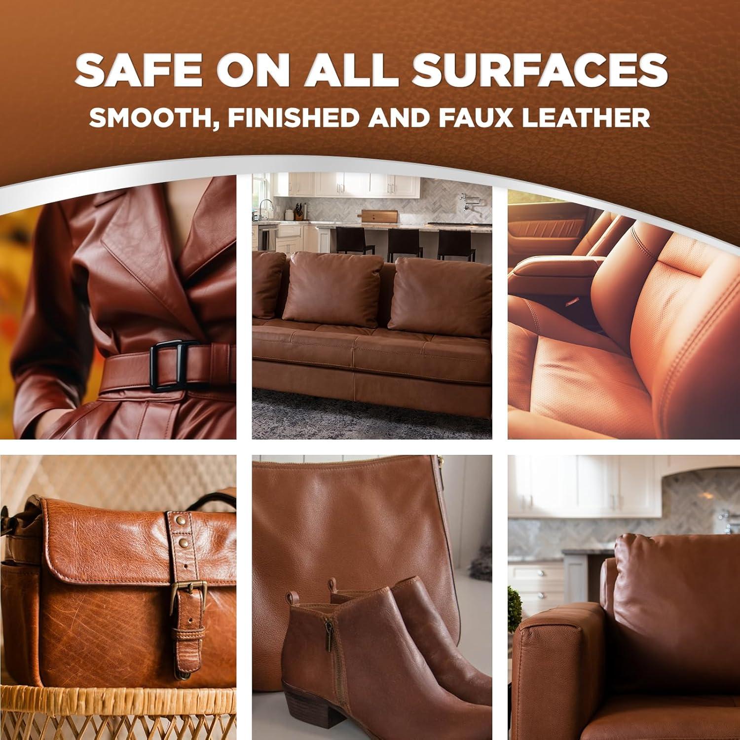 image:imageWeiman 3 in 1 Deep Leather Conditioner Cream 2 Pack Restores Leather Surfaces Use on Leather Furniture Car Seats Shoes Bags Jackets Saddles8 Fl Oz Pack of 1