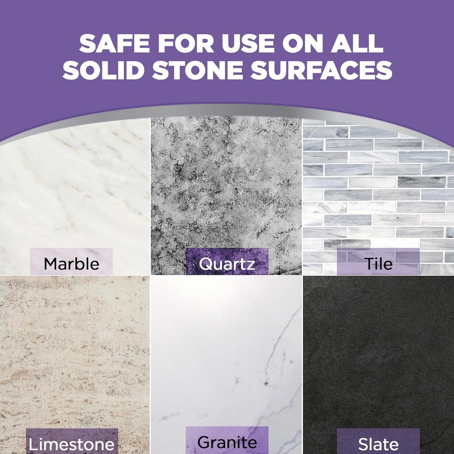 image:imageWeiman Granite amp Stone Sealer Spray Protects Kitchen Countertops Sinks Showers Vanities amp Floors From Stains For Granite Quartz Marble Tile Limestone Slate Water Based 24 oz
