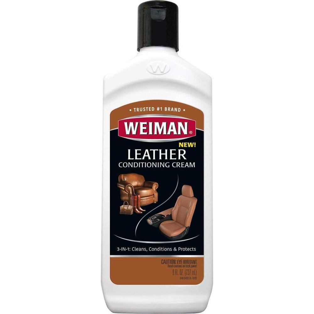 image:imageWeiman 3 in 1 Deep Leather Conditioner Cream 2 Pack Restores Leather Surfaces Use on Leather Furniture Car Seats Shoes Bags Jackets Saddles8 Fl Oz Pack of 1