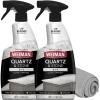 image:imageWeiman Quartz Countertop Cleaner and Polish  Clean and Shine Your Countertops Islands and Stone Surfaces with UV Protection 24 Ounce with MicroFiber Towel 2 Pack