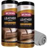 image:imageWeiman Leather Cleaner amp Conditioner  Cleans Restores amp Protects Leather UV Protection Prevent Cracking amp Fading For Car Seats Sofas Shoes Bags amp All Finished Leather Surfaces 2 Pack 60 Wipes